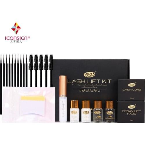 Drop shipping Fast Perm Mini Eyelash Kit Lashes lift Cilia Make Up Perming Lifting Growth Treatments Brushes Pads Beauty Tools