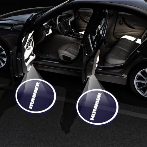 Led Car Door Open Logo Project Shadow Light For Hummer H1 H2 H3 2Pcs High Quality Car Welcome Light Hummer Logo Projection Lamp
