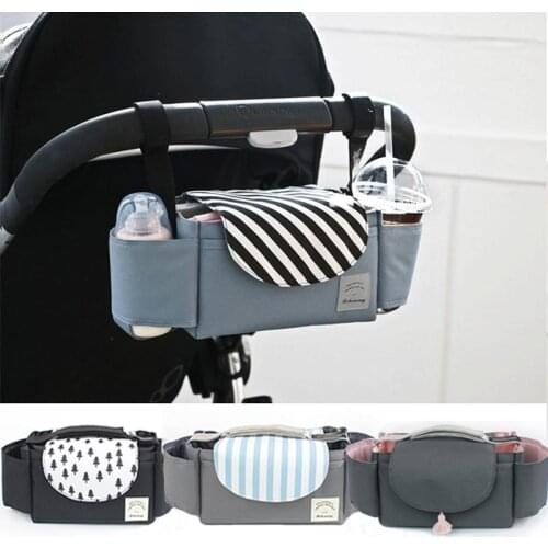 Universal Baby Stroller Organizer Pram Trolley Accessories Hanging Bag Babe Travel Diaper Milk Bottle Sundries Storage Bag