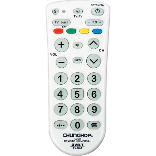 Universal Remote Control for Chunghop L208 TV DVB-t SAT Pperating 3 devices Controller