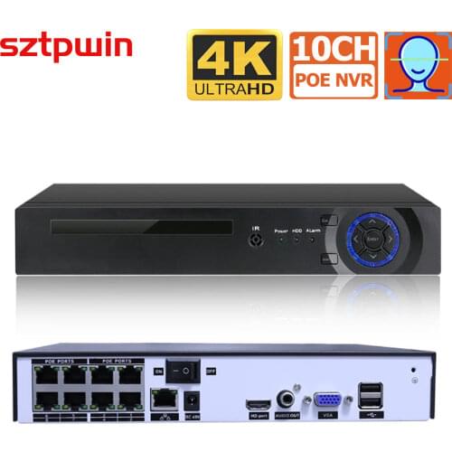 Video Surveillance 8ch 5.0MP H.265 PoE NVR Recorder For HD 1080P 3MP 4MP 5MP POE IP Camera PoE NVR 48V 802.3af ONVIF 2.4