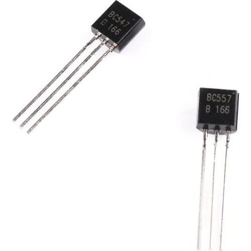 Total 50PCS (25pcs BC547 TO-92 + 25pcs BC557 TO-92)