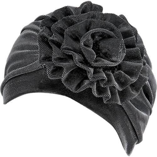 Women India Hat Fashion Casual Muslim Ruffle Cancer Hat Outdoor Casual Pearl Beanie Scarf Turban Head Wrap Cap Foulard Femme