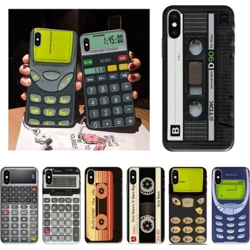 ZOROXU Old Mobile Calculator tape PRANK Retro Funny Phone Case For iPhone 12 Mini 11 Pro XS Max X XR 7 8 Plus