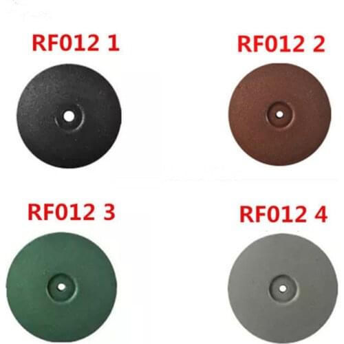 Dental Lab Polishing Wheels Burs Silicone Polishers Disk Coarse Green / Brown/Black/Grey 50 Pcs