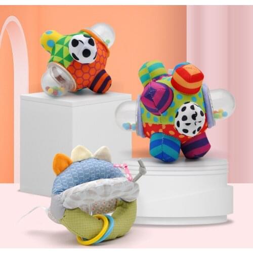 1PC Baby Toys Fun Little Loud Bell Baby Ball Rattles Toy Baby Hand Bell Rattle Rattles Develop Baby Intelligence Toys for baby