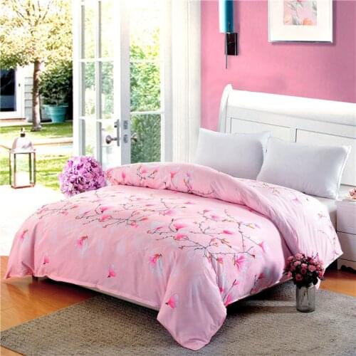 51 new 1 pc 100% Polyester Duvet Cover Pastoral Style Active Printing sets Hot Queen Twins Quilt Cover can be customized