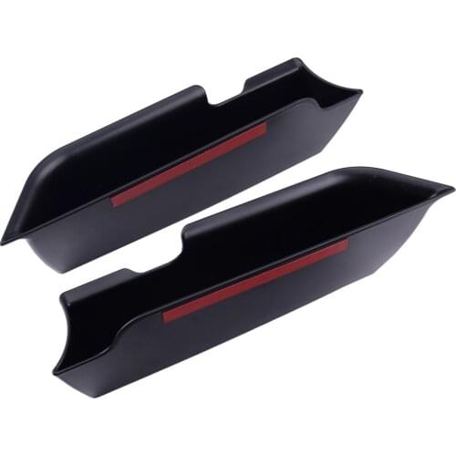 2pcs Car Inner Door Handle Armrest Storage Box Holder Organizer Case Container Tray Black ABS Fit For Mini Cooper F56 Hatchback