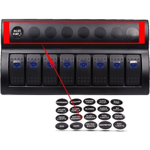 2021 3-Pin Blue LED Rocker Switch Panel for Car Automotive Boat Marine Truck 12-24V Car Panel Switch Panel Auto
