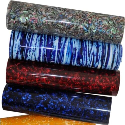 300mm x 1580mm Celluloid Sheet 0.46mm Musical Instrument Sheet DIY Drum Wrap Multi Colors