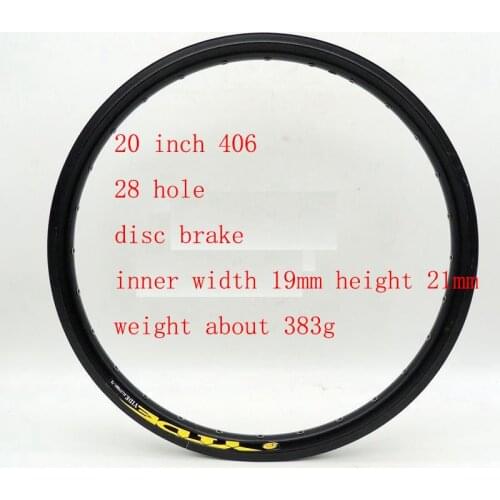 406 disc brake bicycle rim 20 inch bike rim 28 32 holes for folding bike black white rims