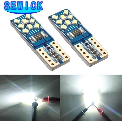 500PCS DC 12V Canbus W5W Car Light Clearance T10 2016 16SMD LED No error Bulbs trunk signal 194 White car led light