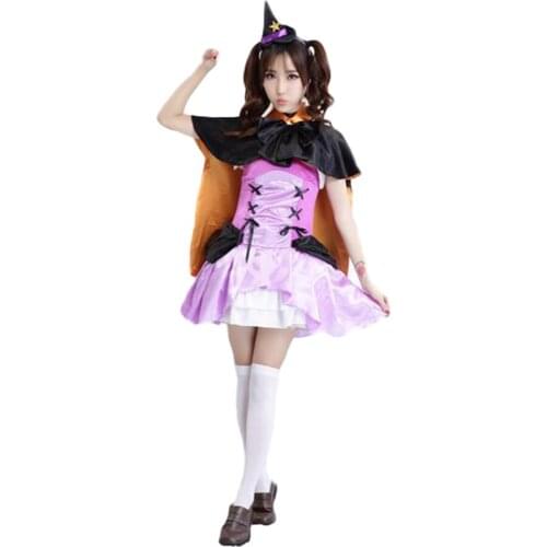 Brdwn LoveLive Womens Halloween Awaken Nozomi Tojo Cosplay Costume Witch Suit