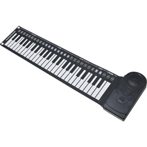 BS PPortable Alastic 49 Keys Flexible Roll Up Piano Electronic Soft Keyboard Piano Silicone Rubber Keyboard