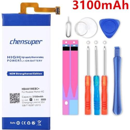 Chensuper new 3100mAh HB444199EBC+ Battery for Huawei Honor 4C C8818