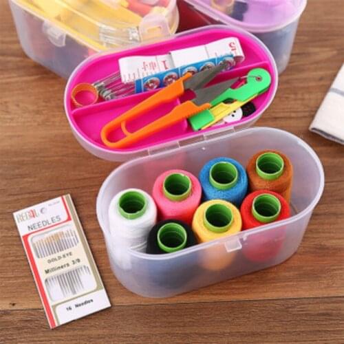 Mini Home 10PCs Hand Sewing Needle and Thread Embroidery Sewing Box Sewing Kit de costura Portable travel set