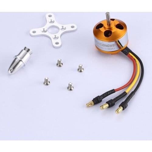 DXW A2208 2600KV/1800KV/1400KV/1100KV 2-3S Outrunner Brushless Motor for RC FPV Fixed Wing Drone Airplane Aircraft Multicopter