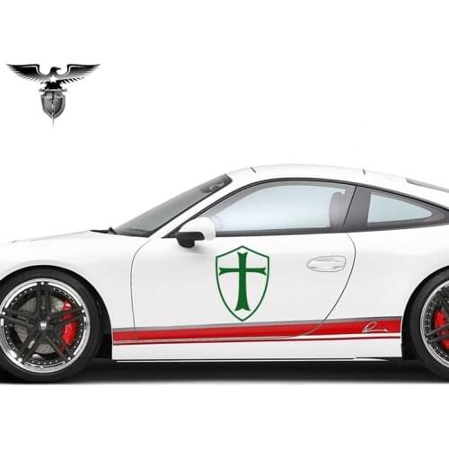 EmpireYing 3 Sizes 8 Colors Knights Templar Ancient Crusades Shield Art Car Sticker Bumper Door Laptop Styling Vinyl Decal Gift