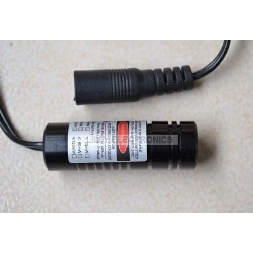 200mW 405nm Focusable Violet/Blue Laser DOT Module w/AC Adapter