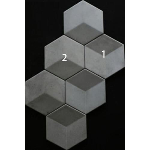 The concrete tile mold square creative effect custom design silicone rubber cement brick wall background wall decoration mold