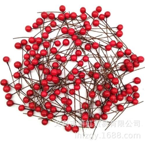 50Pcs Fake Cherry Artificial Fruit Model Simulation Cherry Ornament Craft Food Photography props Party Decor Home Decoration