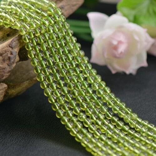 Joanlyn Grade AA Natural Peridot Beads 2.5mm 4.5mm 5mm NOT Dyed Smooth Polished Round 15 Inch Strand PD03