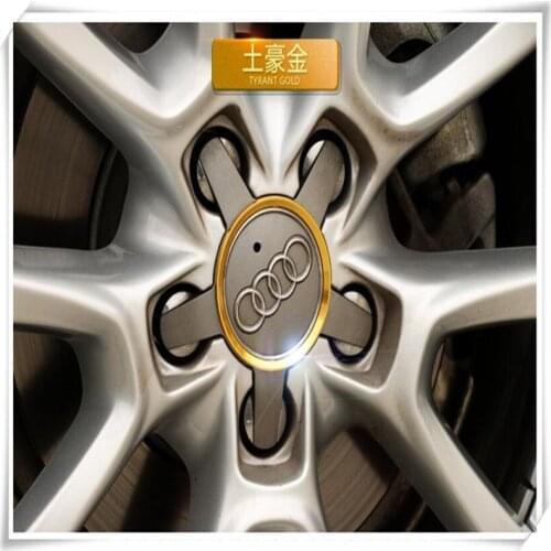 Hot Car Styling Aluminum Alloy Wheel Hub Decorative Circle For Audi S5 8T 9T S6 C7 S7 4G S8 D4 TT TTS RS 8S 8J A3 8V A4 B9 B8