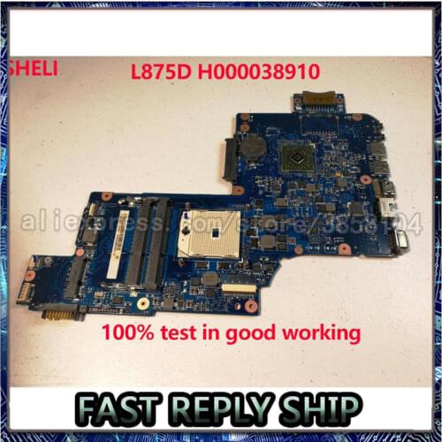 Laptop Motherboard For Toshiba Satellite L870D L875D H000038910 H000043850 notebook pc mainboard main board DDR3 test ok