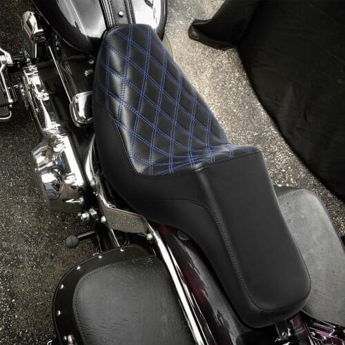 Motorcycle Rider Driver Passenger Seat For Harley Dyna Low Rider Fat Bob FXD FXDWG FLD 2006-2017