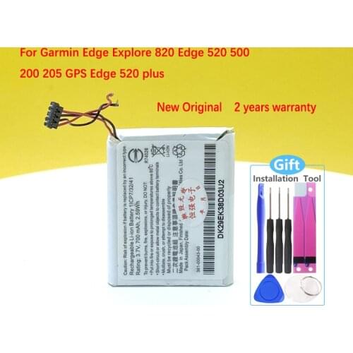 New Original Battery For Garmin Edge Explore 820 520 500 200 205 GPS Edge 520 plus 361-00043-00 High Quality