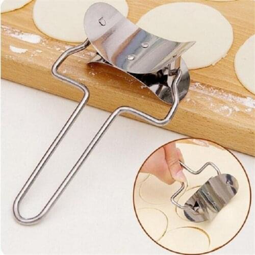 Stainless Steel Dough Press Dumpling Maker Mould Pie Ravioli Cooking Pastry Tools Circle Dumpling Wraper Cutter Making Machine
