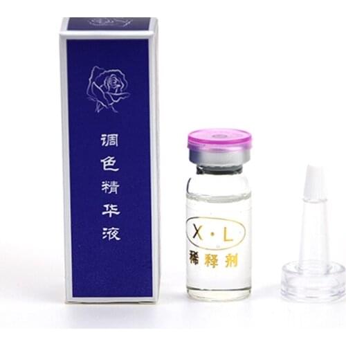 2Pcs XL Dilute Tattoo Colors for Dilution Permanent Makeup Pigment Ink 3D Eyebrow Lips Assistence Liquid Coloring Essence 5ML