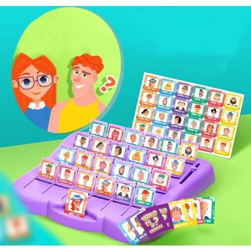 Family Guessing Games Who Is It Classic Board Game Toys Memory Training Parent Child Leisure Time Party Indoor Games Props Xmas