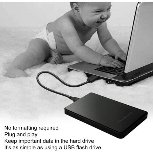 Shuole-U25Q7 External Hard Drive Enclosure High Speed Portable USB 480Mbps Compact HDD Enclosure for SATA Interface Notebook