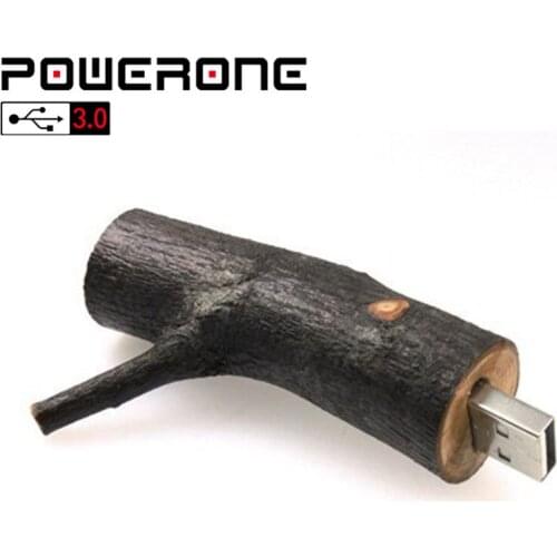 POWERONE USB 3.0 natural wooden branch USB flash drive wood pendrive 4GB 8GB 16GB 32GB 64GB memory stick usb creative gift