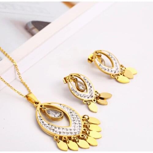 OUFEI Stainless Steel Fashion Jewelry Woman Vogue 2019 Set jewellery Accessories Gifts For Women Jewelry Wets Free Shipping