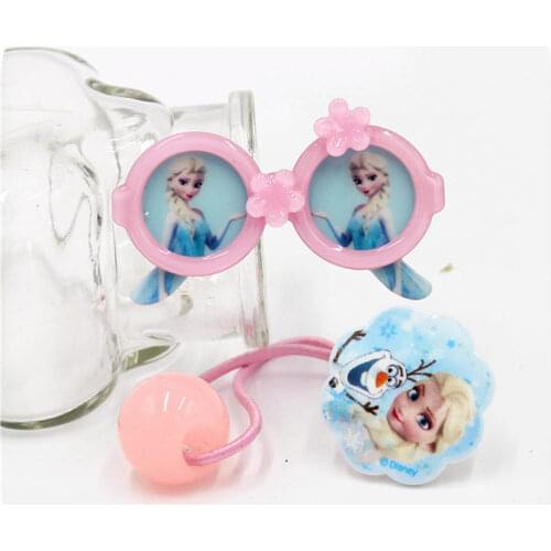 2pcs/lot New childrens doll accessories Disney Sophia Frozen baby hair accessories tie rope set girls head rope clamp