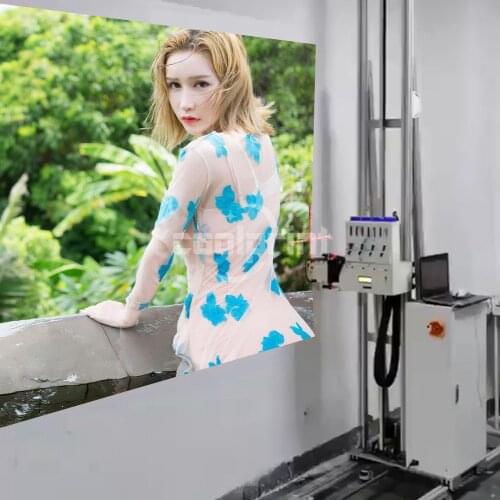 3D CMYKW Wall Printer UV Painting Inkjet Printer Machine on the Ground