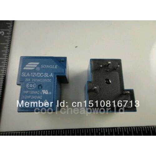 5pcs SLA-12VDC-SL-A 12V DC SONGLE Power Relay PCB Type