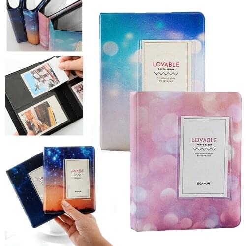 64 Pockets Photo Film Album Starry Sky 4 Color For FujiFilm Instax Mini 9, Mini 8 7s 50 90 Fuji Instax Mini Films Photo Paper