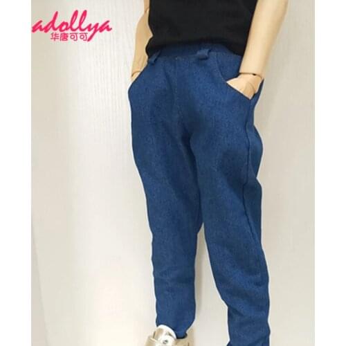 Adollya Jeans BJD Doll Accessories Clothes for Doll Masculine Casual Style Cowboy Pants Dolls Handsome Trousers Accessories