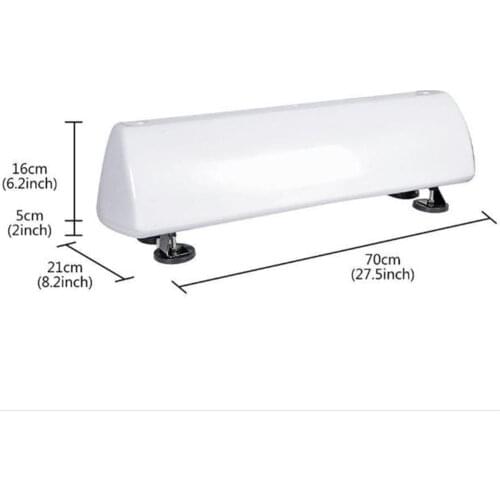 Car 70CM Long Cab Taxi Top Roof Sign Light Lamp 12V Indicator Super Bright Light 27"
