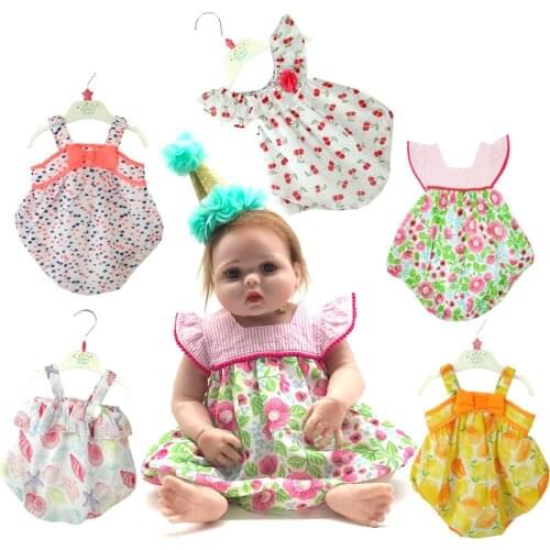 Good Price 50-58cm Baby Doll Clothes With Different Style 19-23 Inches Cool Summer Reborn Doll Clothes Children Christmas Gift