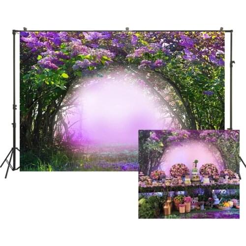 HUAYI Photography Backdrop Birthday Baby Shower Photo Background Spring Flowers Forest Newborns Studio Photo Backdrop W-2269