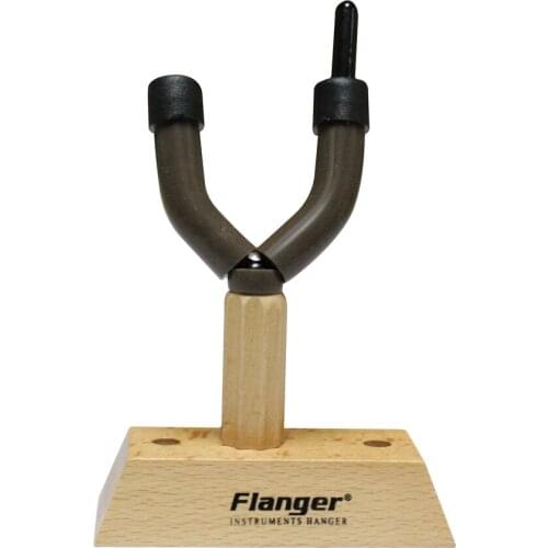 Flanger Hardwood Violin Hanger Wall Mount with Bow Holder Protective Pad