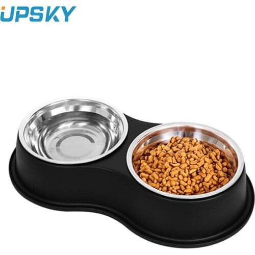 No slip Dog Cat Feeder Increased Resin Base Neck Guard Pet Food Water Bowls No Spill Easy To Clean Pet Bowls For Cats Puppies