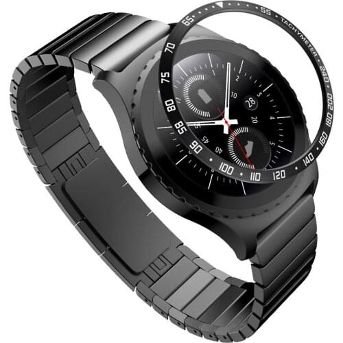 Ouhaobin Bezel Ring Styling For Samsung Gear S2 Classic Smart Bracelet Stainless Steel Ring Case Protective Cover 905#2