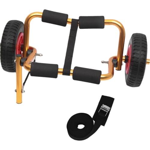 Kayak Portable Trolley Foldable Boat Kayak Carrier Canoe Dolly Tote Trolley Lightweight Transport Trailer Cart Removable Wheels