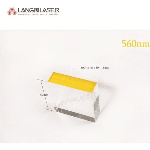 Size : 50*15*50mm / wavelength : 560~1200nm / spot size : 50*15 / material : BK7 glass