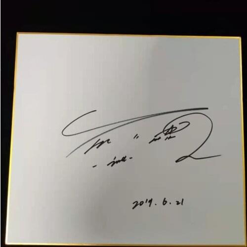 Hand signed SHINEE Taemin autographed shikishi card art board 27*24 cm K-POP 022021